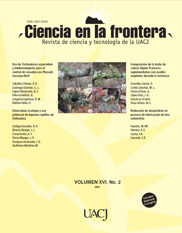 Diversidad, ecología y uso potencial de líquenes epífitos de Chihuahua