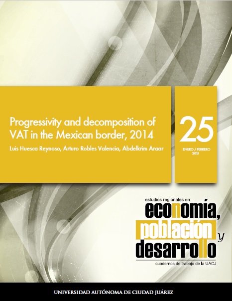 					Ver Vol. 5 Núm. 25 (2015): Progressivity and decomposition of VAT in the Mexican border, 2014
				