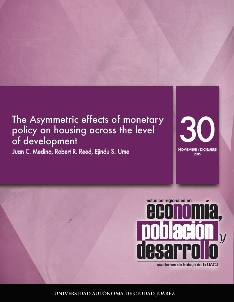 					Ver Vol. 5 Núm. 30 (2015): The Asymmetric effects of monetary policy on housing across the level of development
				