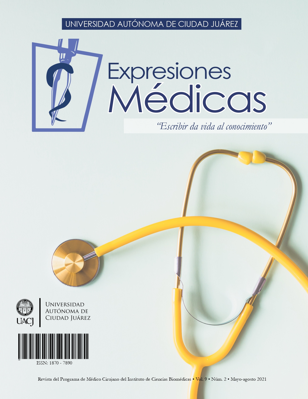 					Ver Vol. 9 Núm. 2 (2021): Revista Expresiones Médicas Mayo-Agosto 2021
				