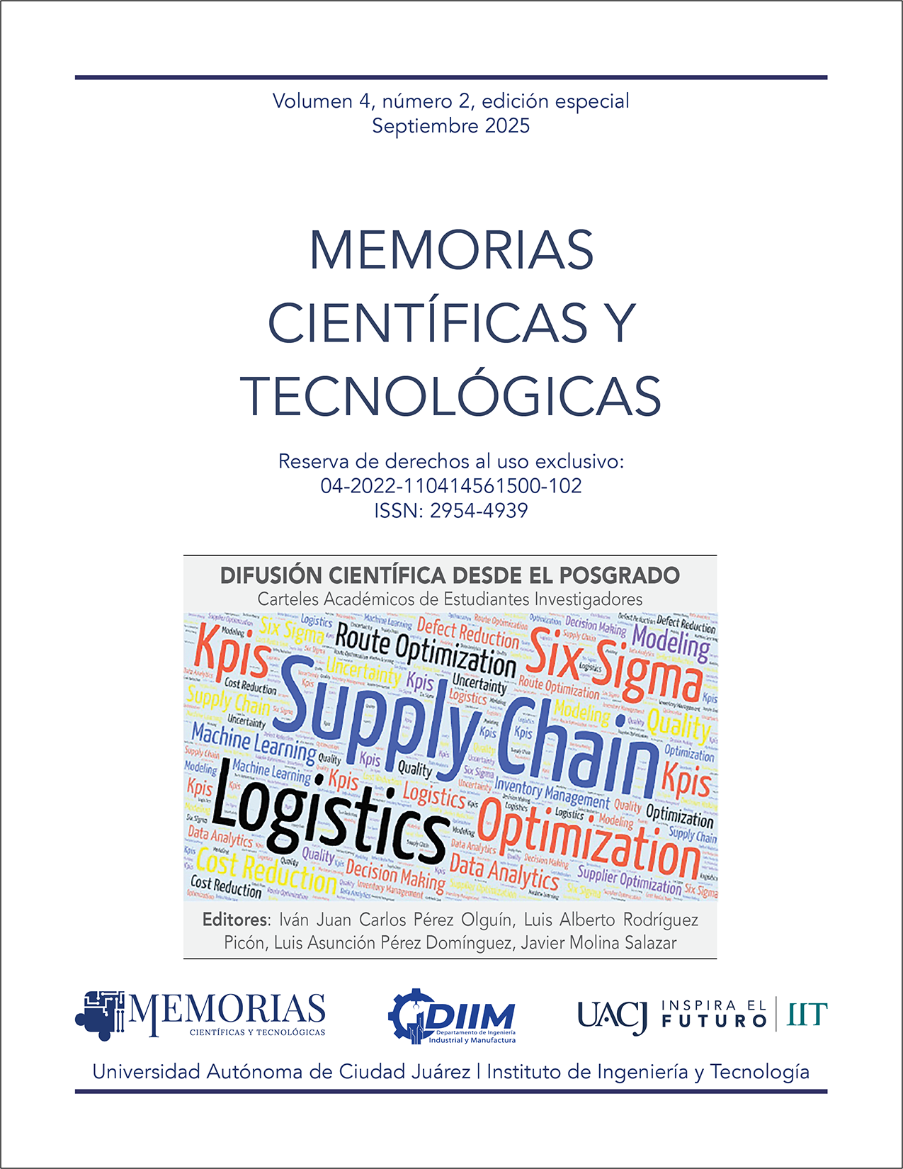 Memorias vol. 4, no. 2, Septiembre 2025